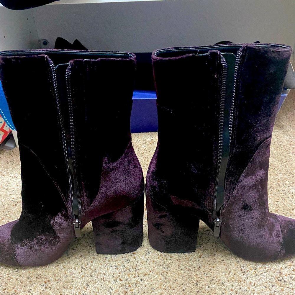 Velvet boots